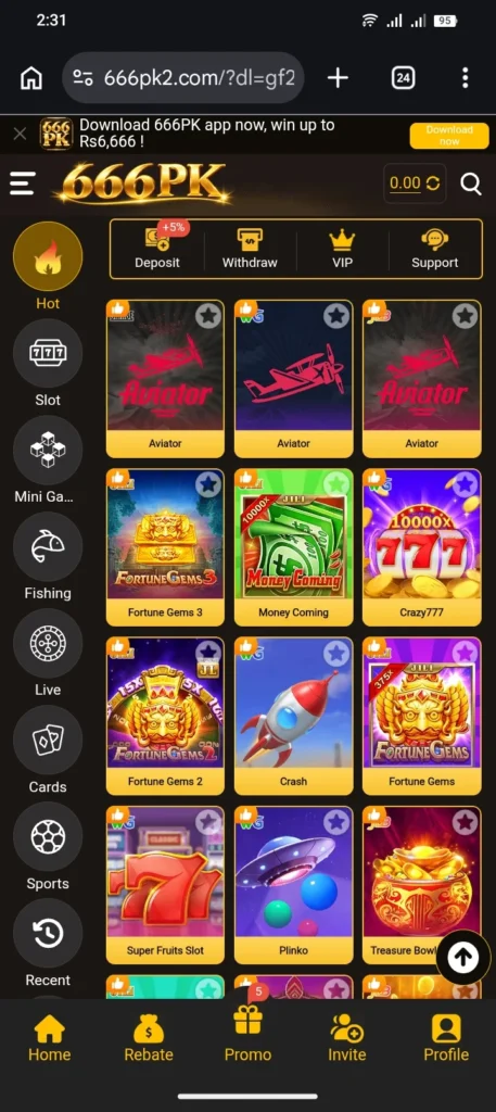 666PK Game interface image