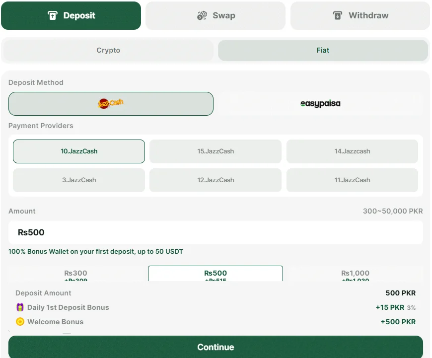 KhushWin Game deposit