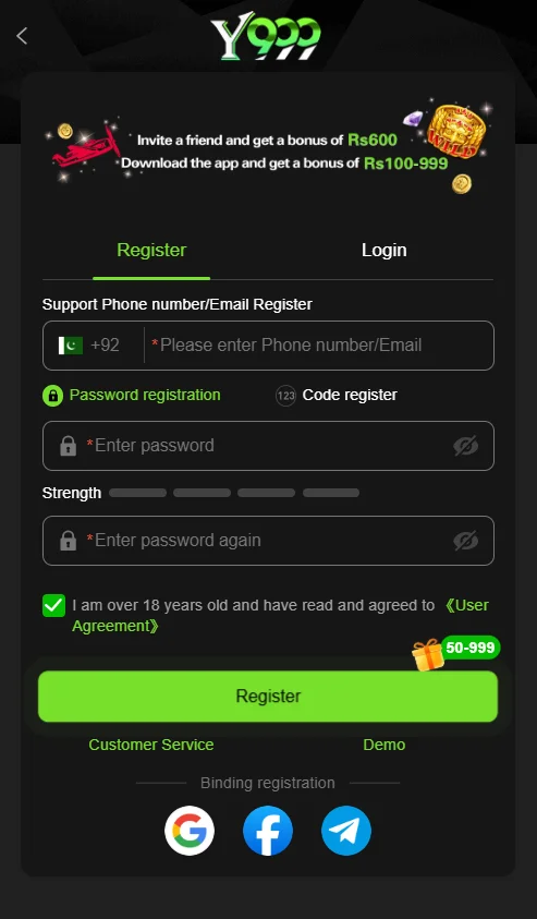 Y999 Game Register-Y999 Game Login