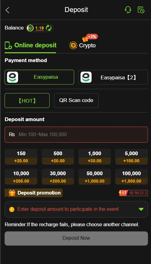 Y999 Game Deposit money